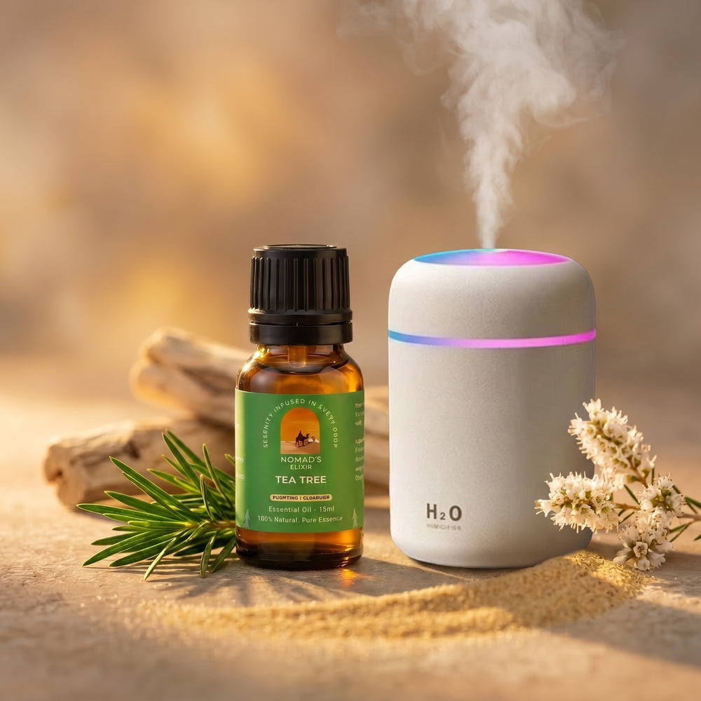 Tea Tree Essential Oil + Free Diffuser