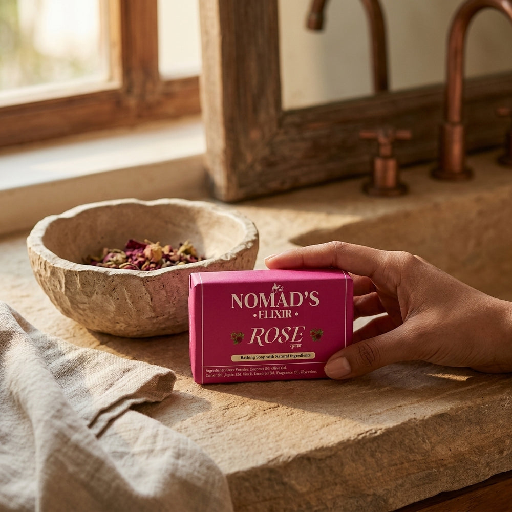 Rose Bathing Soap (Pack of 4)