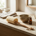 Long-Handle Body Loofah Scrub