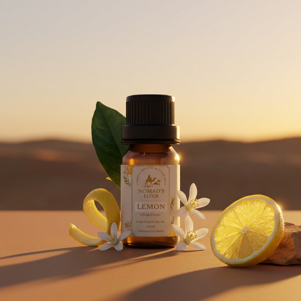 Nomad's Elixir Lemon Essential Oil + Free Diffuser - Image 2