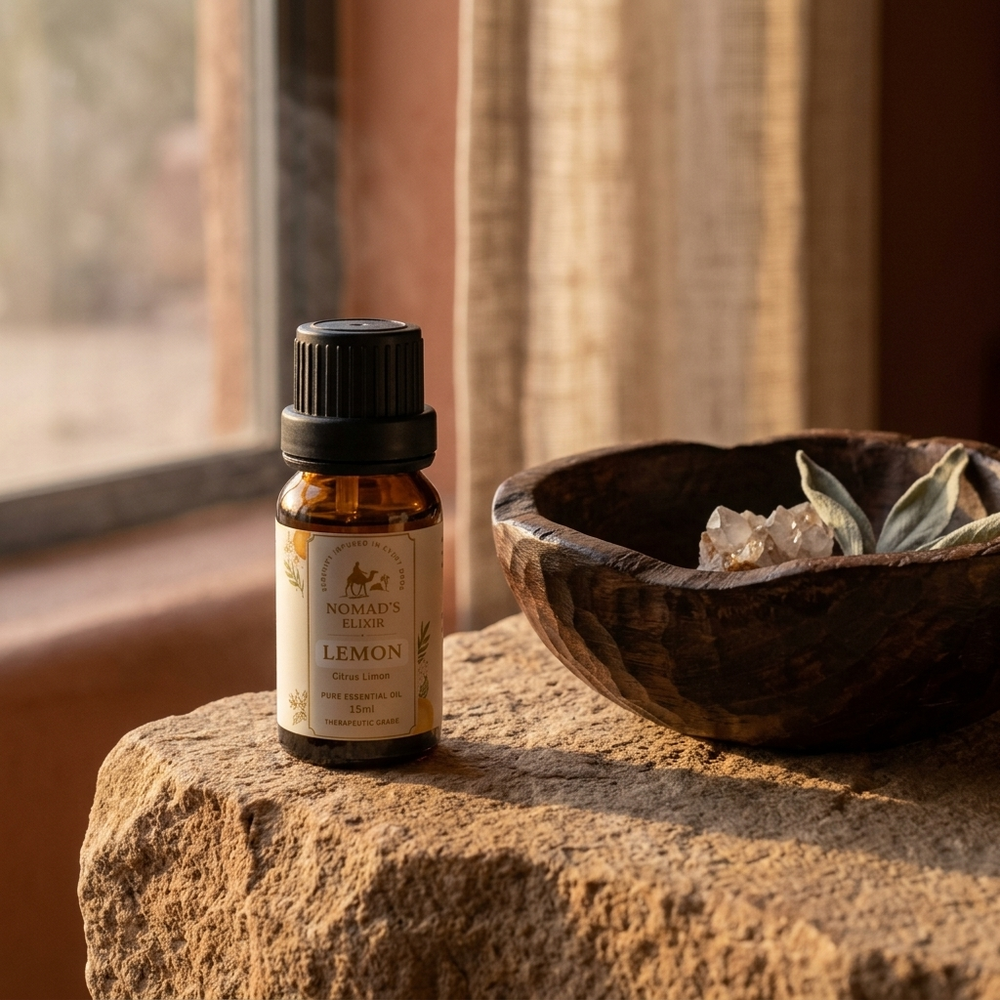 Nomad's Elixir Lemon Essential Oil + Free Diffuser - Image 4